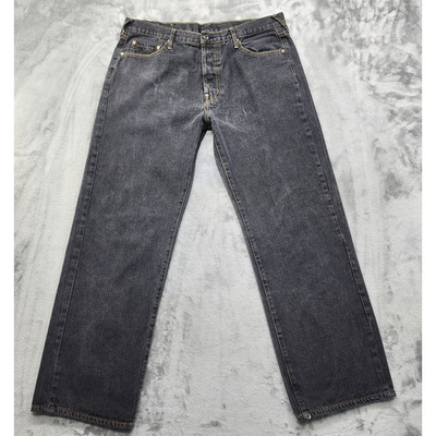 #ad Vintage Y2K McGuire U:4 JNS Jeans Mens 38 Faded Black Gray Wide Leg Baggy Skater $39.99