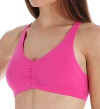 Fruit Of The Loom 90011 Shirred Front Racerback Sports Bra - 3 Pack