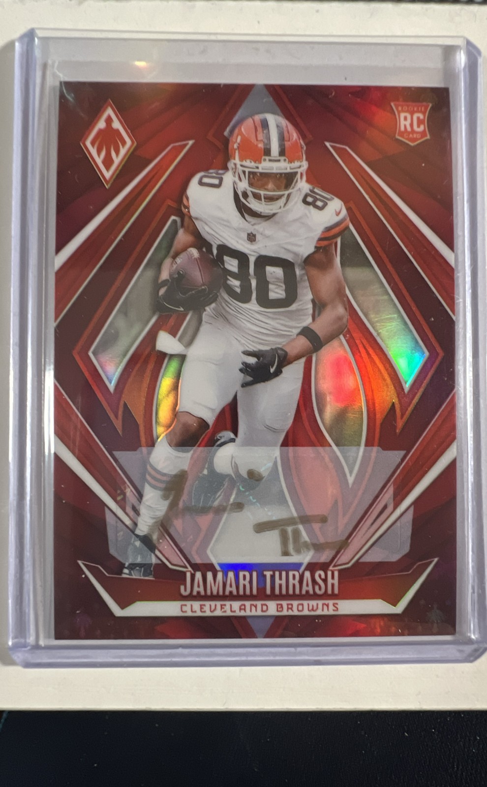 Jamari Thrash Panini Phoenix #191 Autograph-Red