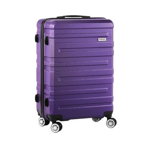 Mazam 28" Luggage Suitcase Trolley Set Travel TSA Lock Storage Hard Case Purple - Picture 9 of 10