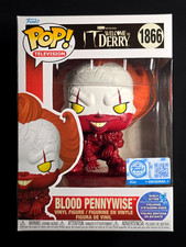 Funko Pop! - Blood Pennywise #1866 - Edición limitada de cuidador de estante - Exclusivo de EE