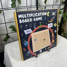 NEW Open Box Multiplication Wooden Board Game 3 Yrs 