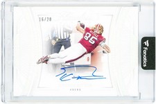 George Kittle 49ers Signed '24 Panini Flawless Flawless Flyers FF-GKE 16/20 Card