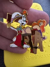 Jessica Rabbit Receiving A Spanking From Roger Fantasy Pin LE 50 Pin Pink Panty