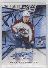 2021 Upper Deck SP Game Used Authentic Rookies Blue Alex Newhook #135 Auto 0f5t