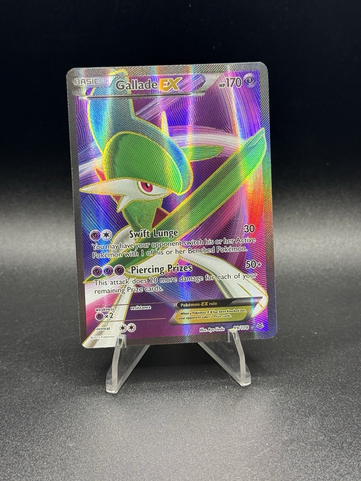 Pokemon Gallade EX (99 Full Art) 99/108 Roaring Skies Holo