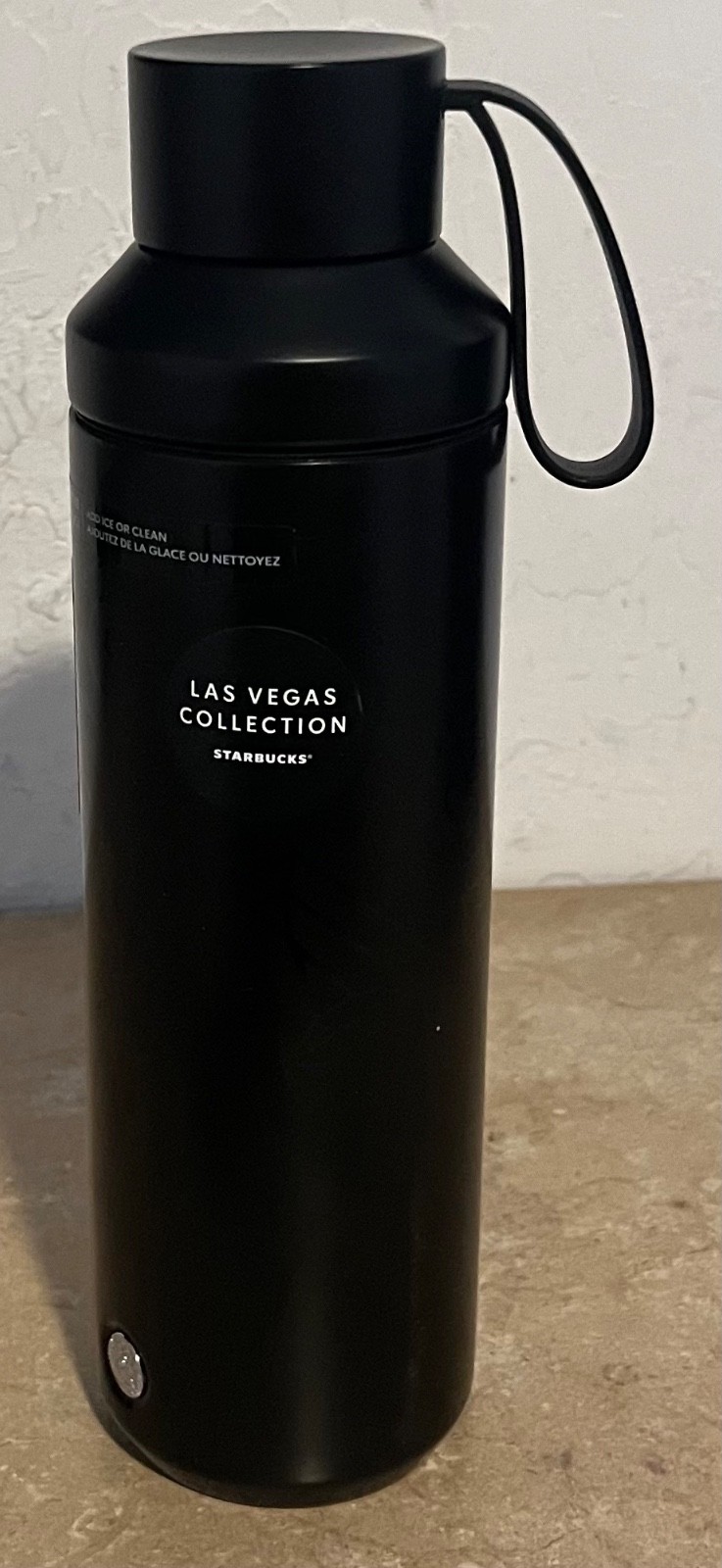 Starbucks Las Vegas 20oz Black Stainless Steel Vacuum Insulated Water Bottle