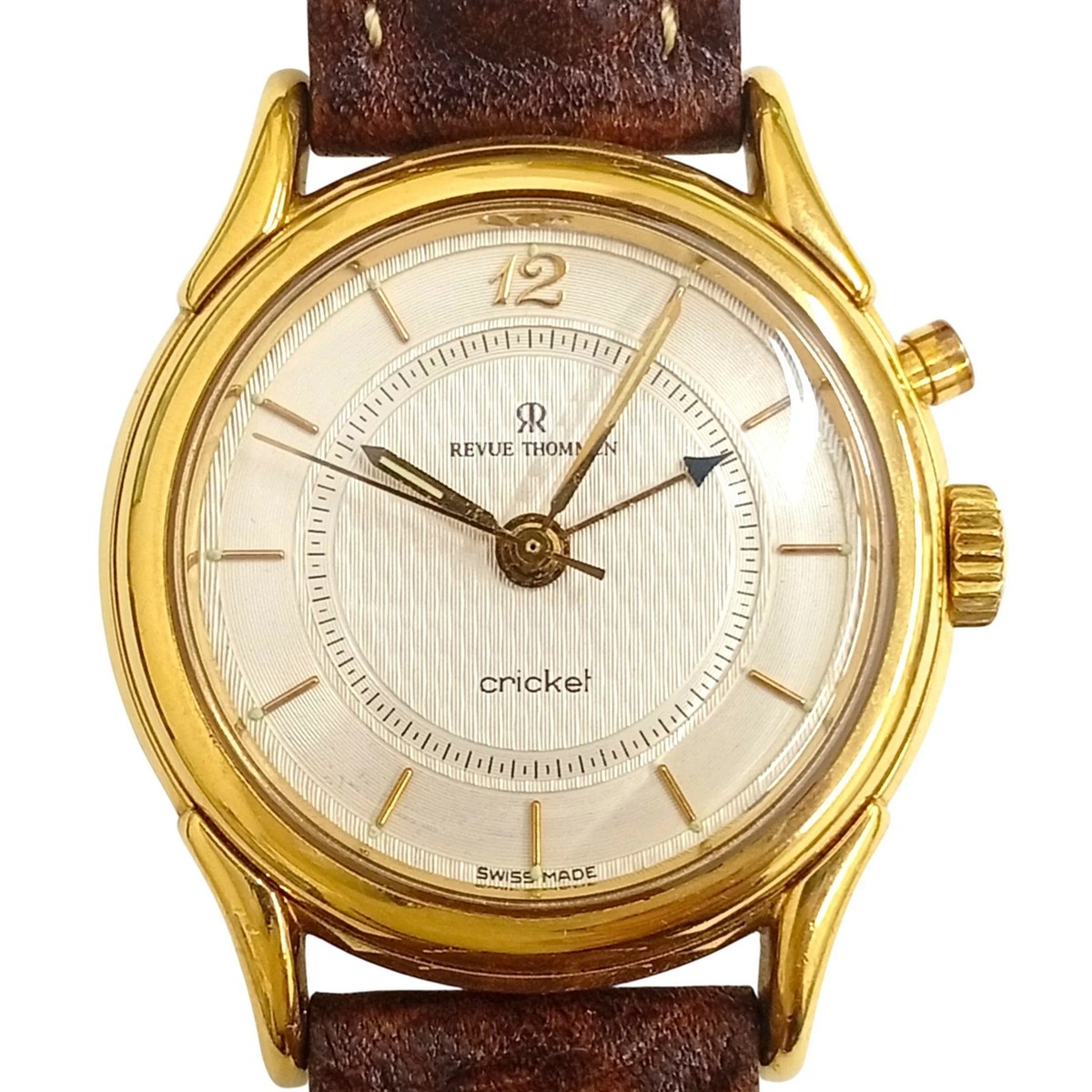 C160 REVUE THOMMEN Cricket アラームウォッチ REVUE THOMMEN Cricket Alarm Hand-Wound Watch A-25141 Used | eBay