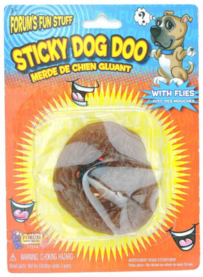 Sticky Dog Doo with flies Forum's Fun Stuff poop #2 feces turd New in Package