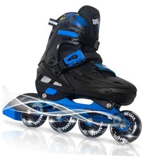 Inline Skates for Boys and Girls Youth, 4 Size Large - Youth 4-7 US Blue