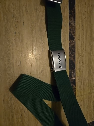 Vintage NWOT mens L.12.12 concept Lacoste made in France belt Green - Picture 3 of 10