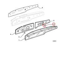 Original Delta Lancia Instrumenten Knopf 9947011