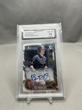 2016 Bowman Chrome Auto Bryan Reynolds 1st Bowman GMA 10 GEM MINT