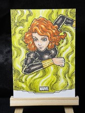 Marketplace image: 2026 Topps Chrome Marvel Black Widow, 1/1  Sketch Percival Kholoma￼￼