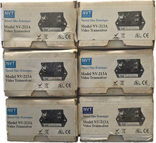 NVT Network Video Tech Model NV-213A Surveillance Video Transceiver Set of 6