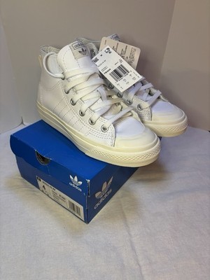 Adidas Nizza HI RF White FW4244 Men s Size 4 NIB Hi Top Leather