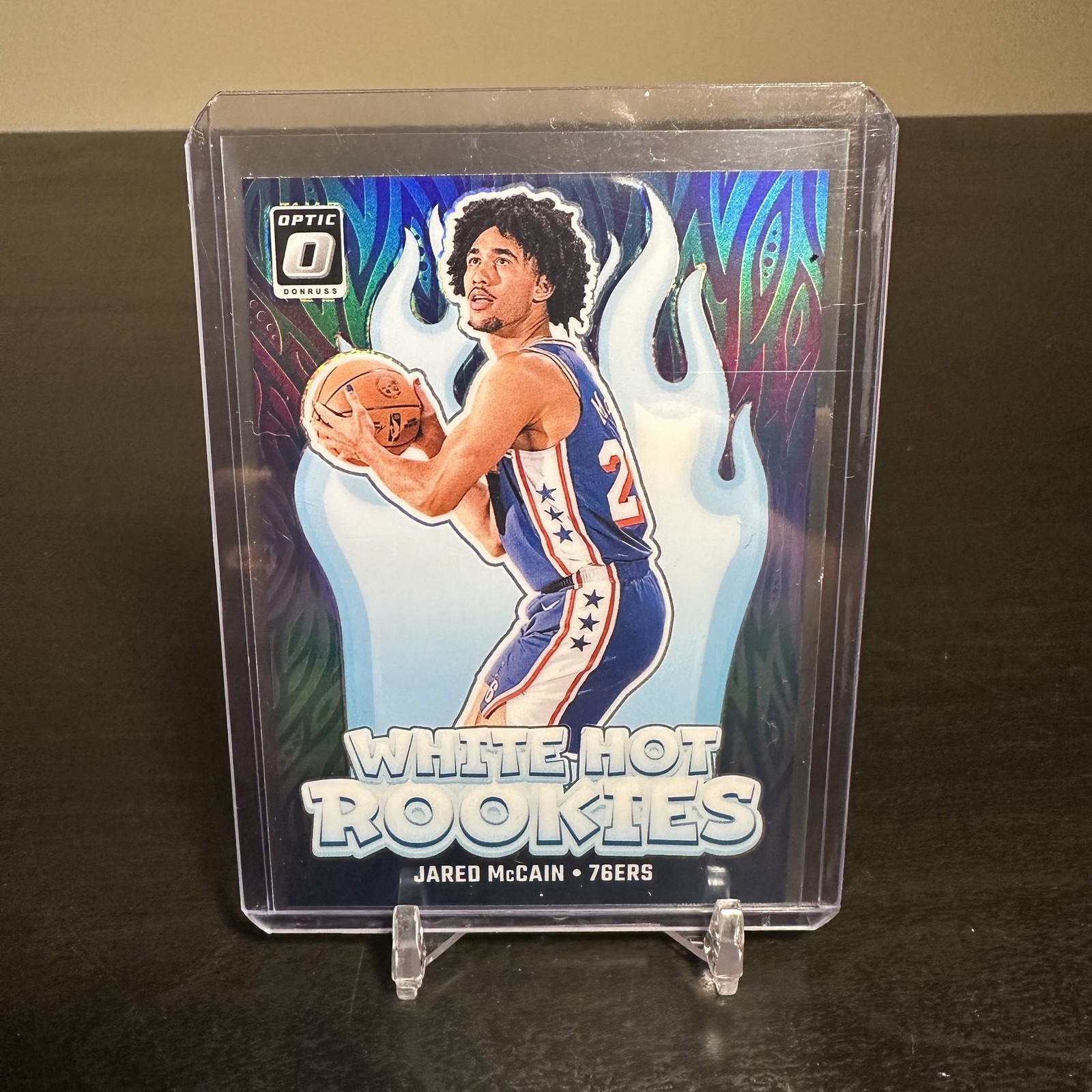 2024-25 Donruss Optic #2 Jared McCain White Hot Rookies Holo