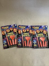 Pumpkin Masters; Pumpkin Carving Kit, Includes 5 Tools and 14 Patterns, 3 Pack