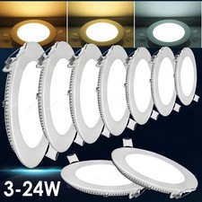 Recessed LED Panel Lights Lighting 6W 9W 12W 15W 18W 24W Ceiling Lamps Fixtures