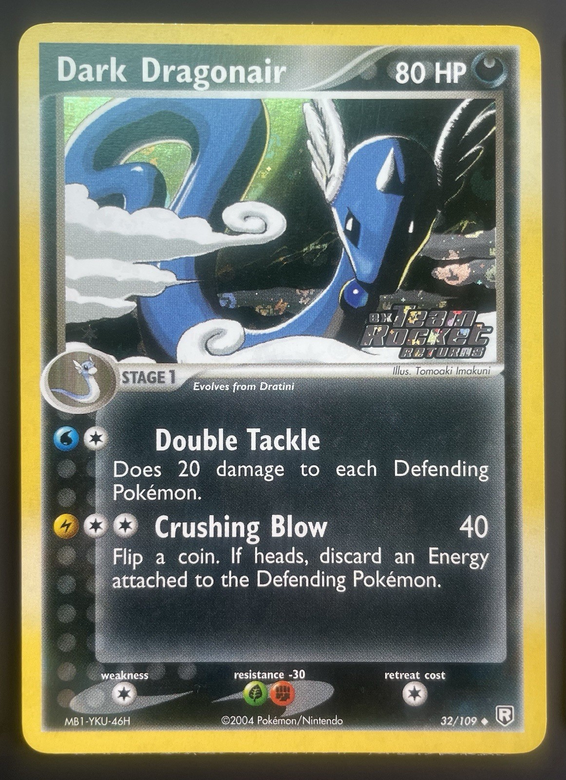 2004 Dark Dragonair EX Team Rocket Returns #32/109 Reverse Holo TRR Vintage NM