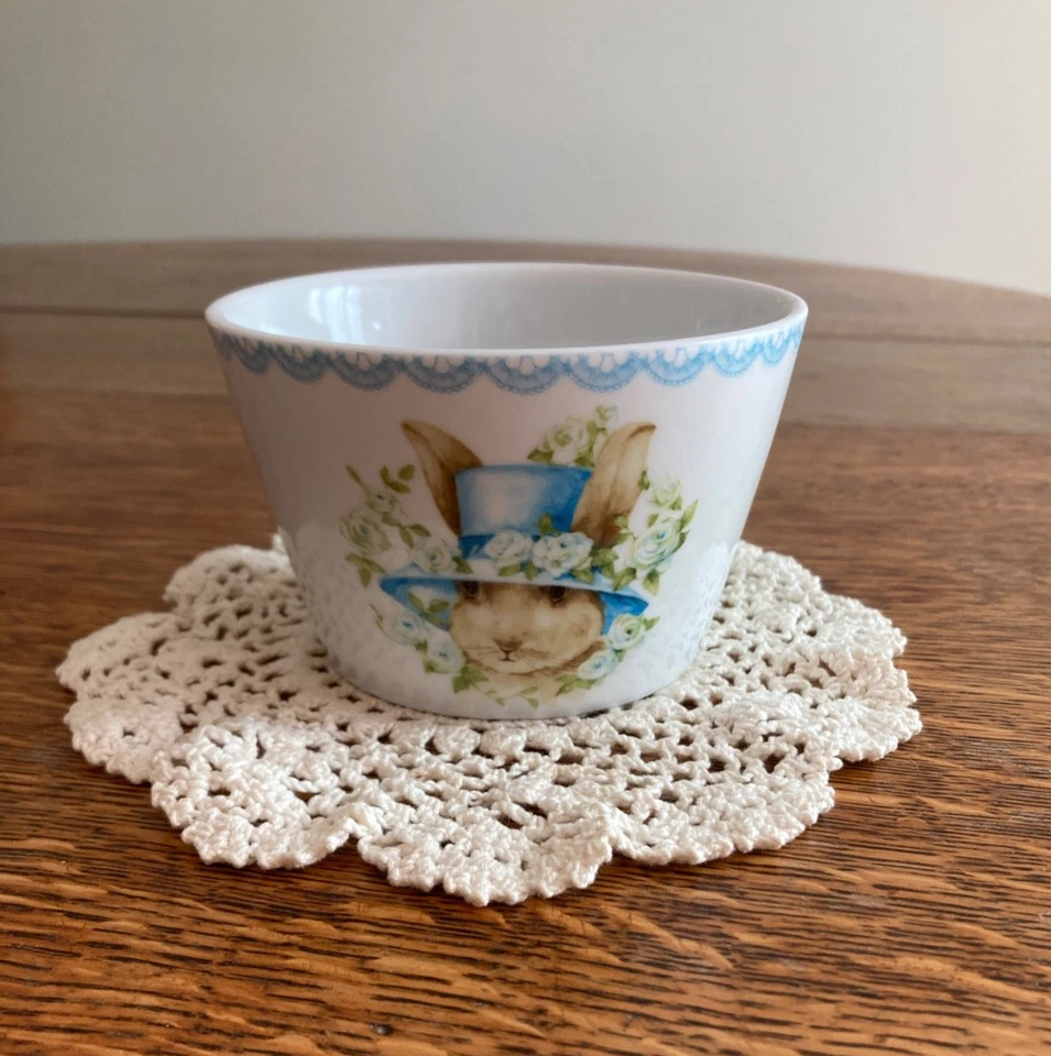 222 Fifth Bunny Party Conejos Gorro Sombreros Aperitivo/Cuencos de Postre - Juego de 3 Foto 2 de 4