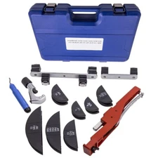 Tube Pipe Bender Cutter HVAC Refrigeration Ratchet Bending Heating Tool Set