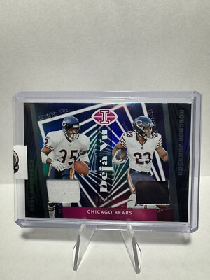 2023 Panini Illusions Deja Vu Neal Anderson & Roschon Johnson Dual Patch  DV-AJ