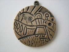 Aldo Dezza medaglia scultura in bronzo ( Arnaldo Pomodoro Fazzini )