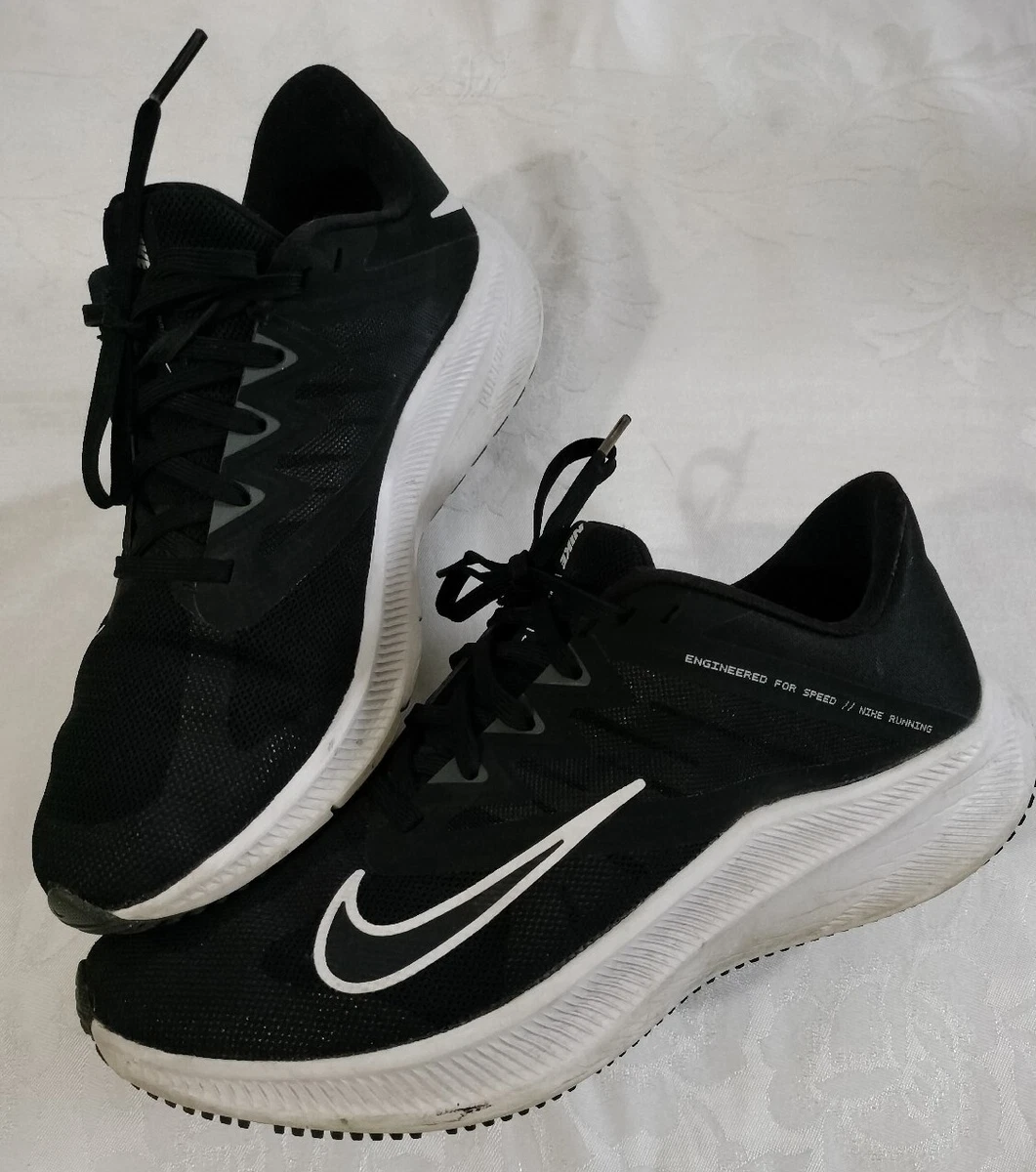 Black White Nike Quest Sneakers Men s Size 7 Running Shoes