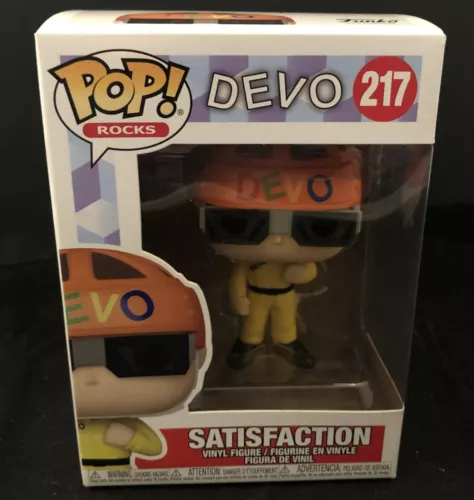 NIB Funko Pop! Rocks DEVO #217 SATISFACTION Vinyl Figure w/Box Mint