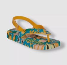 30 Mini Melissa x Ipanema Kids Girl Yellow Ipanema Back Strap Sandal Shoes 10