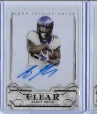 2016 Leaf Trinity Aaron Green Clear Acetate Bronze Foil Auto RC Rams RB