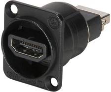 Switchcraft EHHD192B HDMI Female to Female Feedthru EH Panel Mount, Black Finish