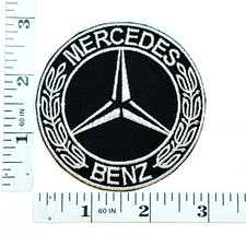 Embroidered Patch -Black  Grey - NEW - Iron-on - Racing - F1 - GT-Mercedes-Benz