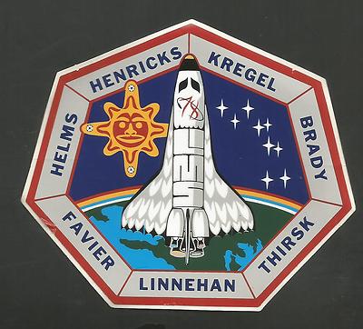 NASA SHUTTLE COLUMBIA STS- 78  CREW PATCH SPACE DECAL STICKER 4''