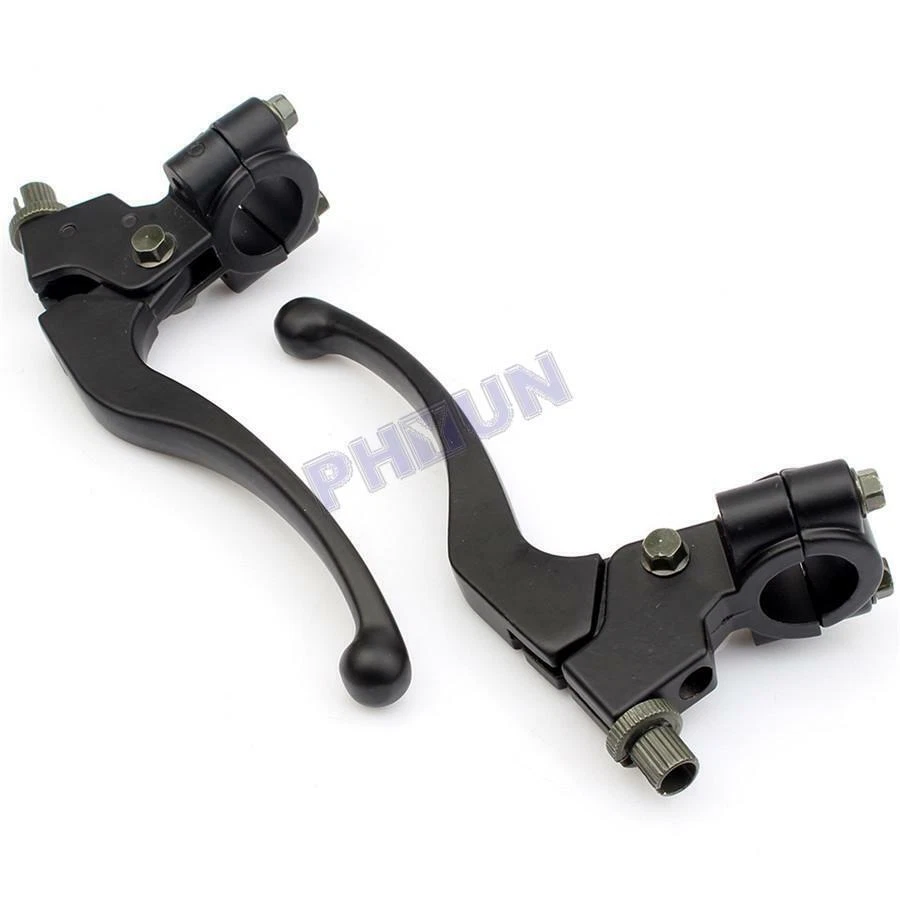 For Honda CR CRF XL XR80 100 125 250 Left & Right Brake Lever Perch Clutch Black Foto 3 de 4