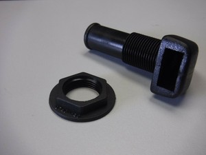 Marine Boat Black Plastic Nylon Thru Hull Gas Fuel Tank Vent 5//8 inch Hose Barb