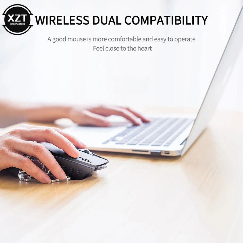 Wireless Charging Game Mouse Mute Mouse Backlit Mechanical Mouse Laptop Desktop - Image 3 of 4