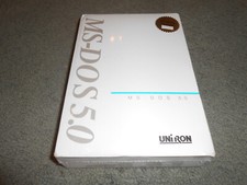Microsoft MS-DOS 5.0 5.25 Floppy Diskette Edition Uniron OS OEM Operating System