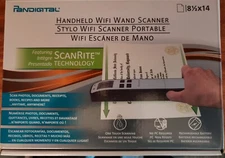 Pandigital S8X1102RD, Handheld WiFi Wand Scanner 8.5x14 RED - NEW Sealed Box