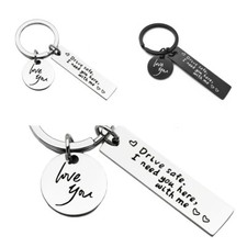 Drive Safe Keyring Love Couple Custom Engraved Girlfriend Gift Key Ring Xmas