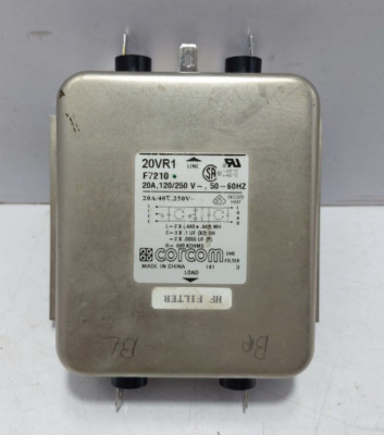 Corcom F7210 EMI-Filter 20VR1 20A 120/250V~ 50-60 Hz
