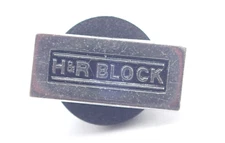 H&R Block Logo Sterling Silver Vintage Lapel Pin