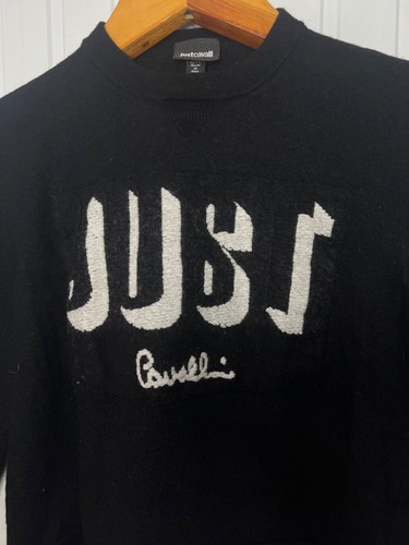 Just Cavalli Embroidered Logo Wool Women's Sweater - Picture 3 of 16