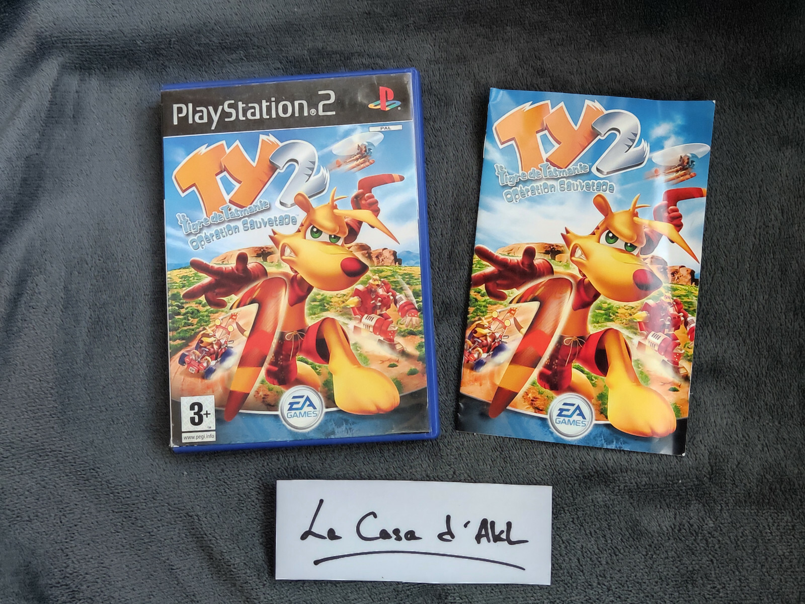 TY Le Tigre de Tasmanie 2 Opération Sauvage sur Playstation 2 PS2 FR TTBE