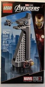 40334 LEGO Avengers Tower, 100% Complete with Minifigure and Manual, Retired