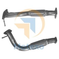 BM Catalysts BM70524 Exhaust Front Pipe Mit Fitting-Set 2 Jahre Garantie