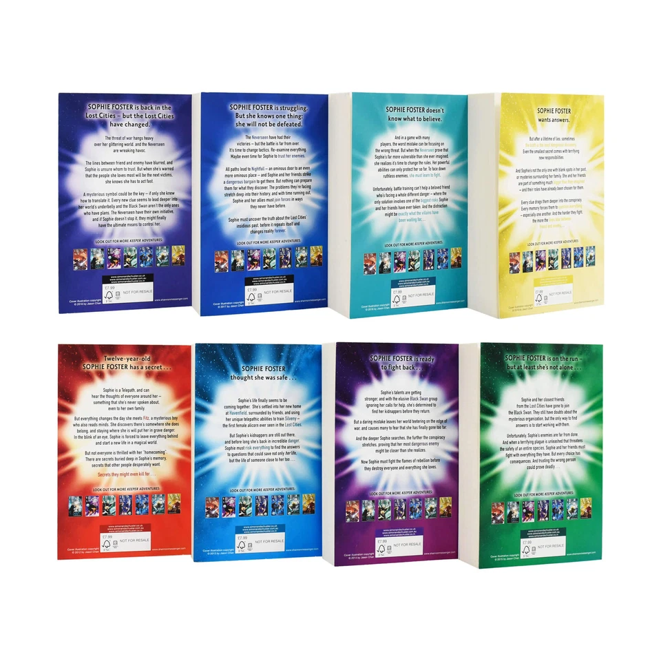 Keeper of the Lost Cities by Shannon Messenger 8 Books Box Set - Young Adult -PB - Imagem 3 de 4