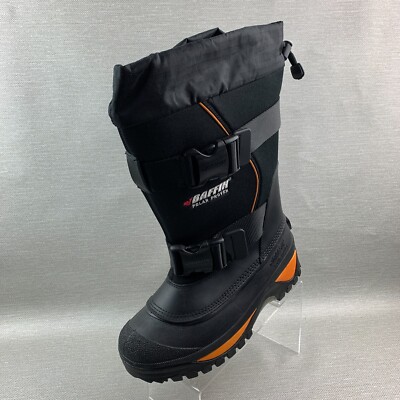Baffin Wolf Boots Black Removable Insulation Waterproof Double Buckle Size 9