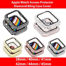 For Apple Watch 9/8/7/6/5/4/3/SE Diamond Bling Case Cover 38/40/41/42/44/45mm